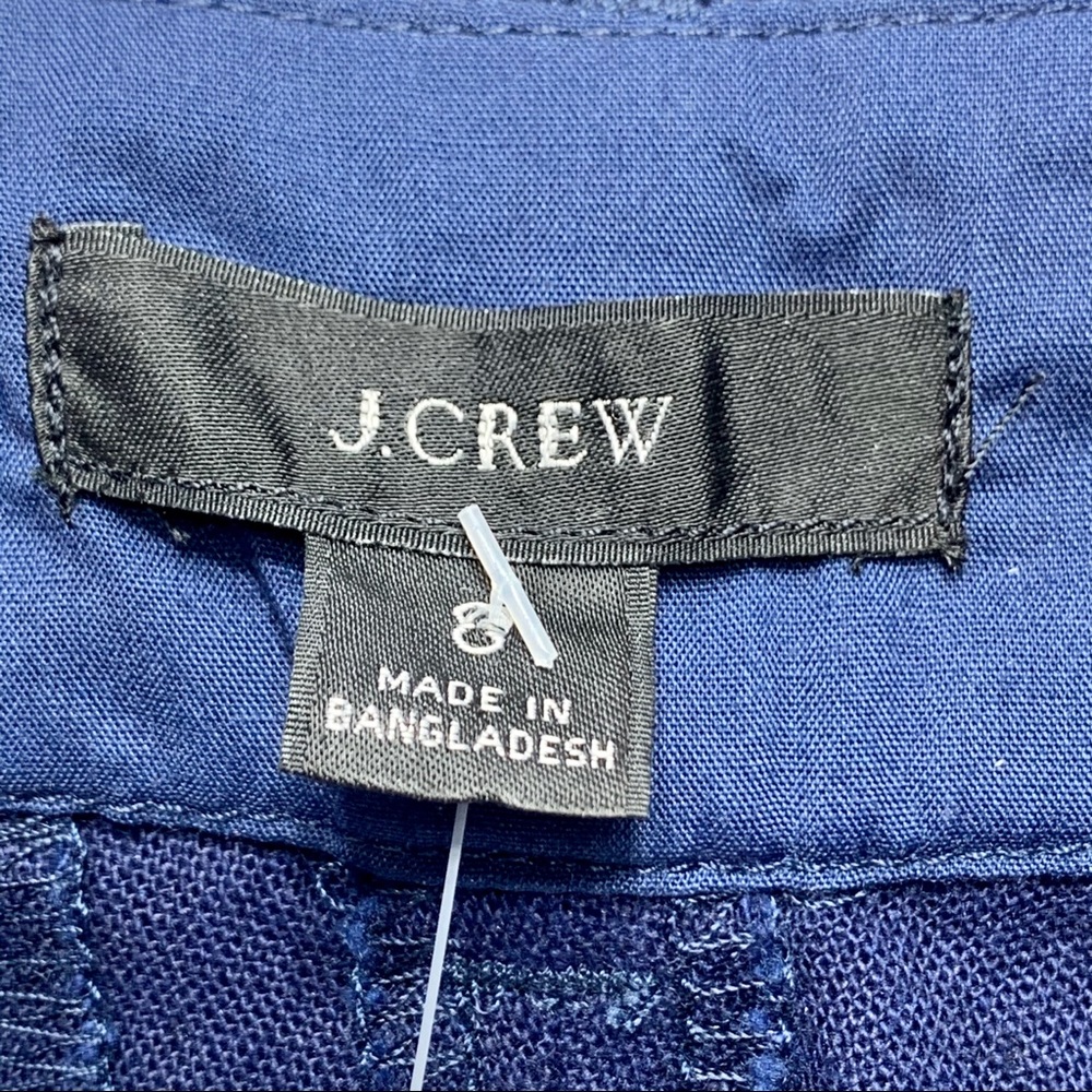 J. Crew White‎ Scallop Linen-Blend Shorts - Picture 3 of 9